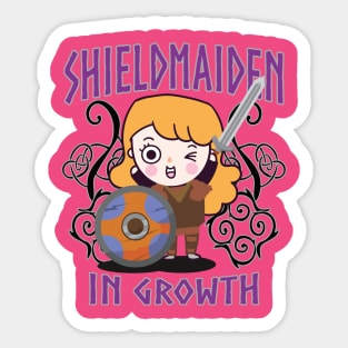 Shieldmaiden in growth Sticker